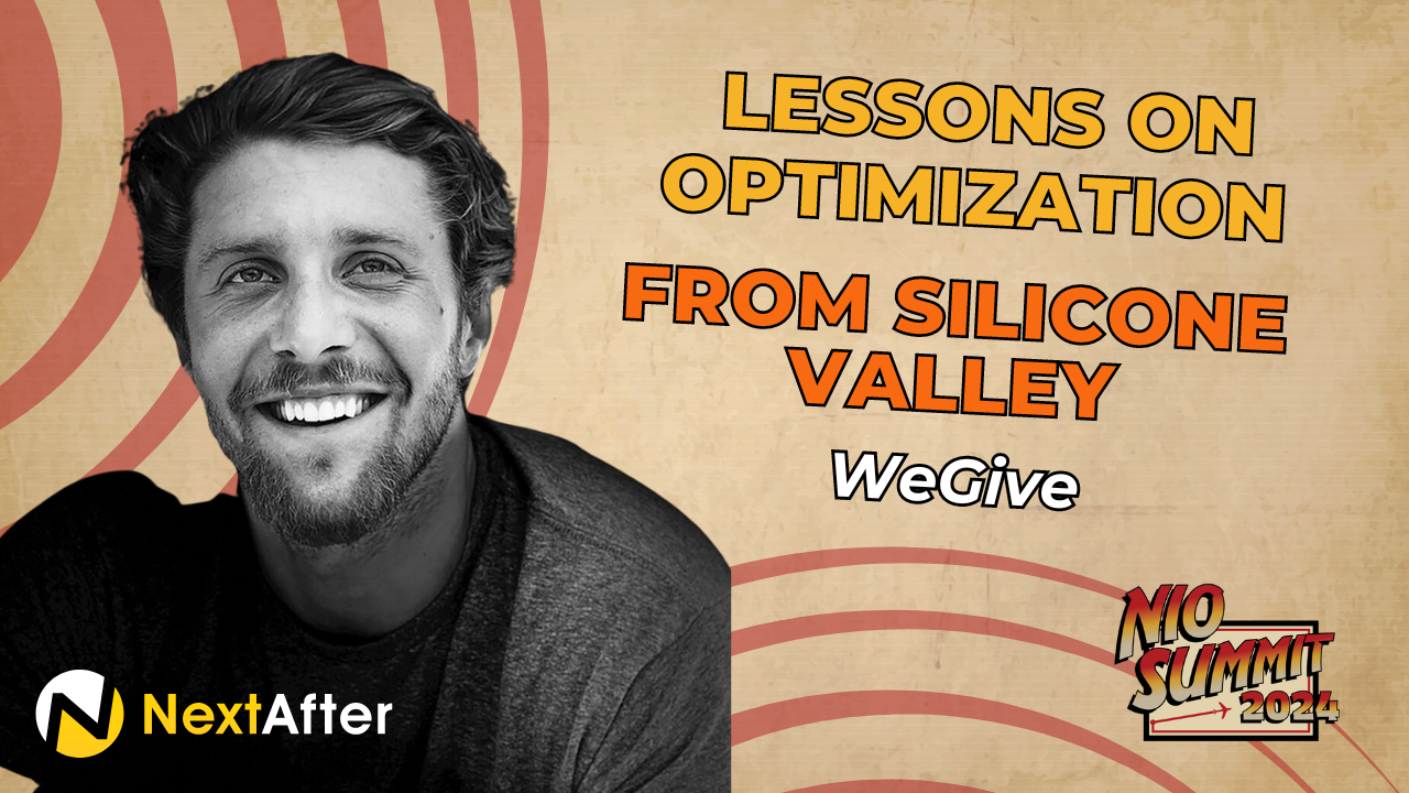 The Biggest Lessons On Optimization From Silicon Valley's Growth Era with WeGive - NIO Summit 2024